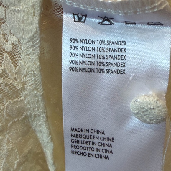 Lani the Label Ivory Lace Long Sleeve Bodysuit Size Small NWT Romantic Boho Chic - Picture 10 of 11